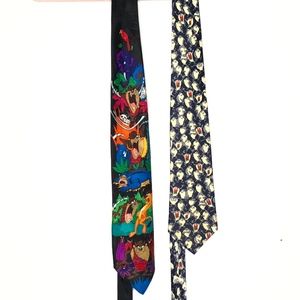 LOONEY TOONS Tasmanian devil Ties Set of 2